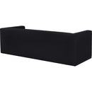 Meridian Henson Black Velvet Sofa IMAGE 4