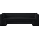 Meridian Henson Black Velvet Sofa IMAGE 5