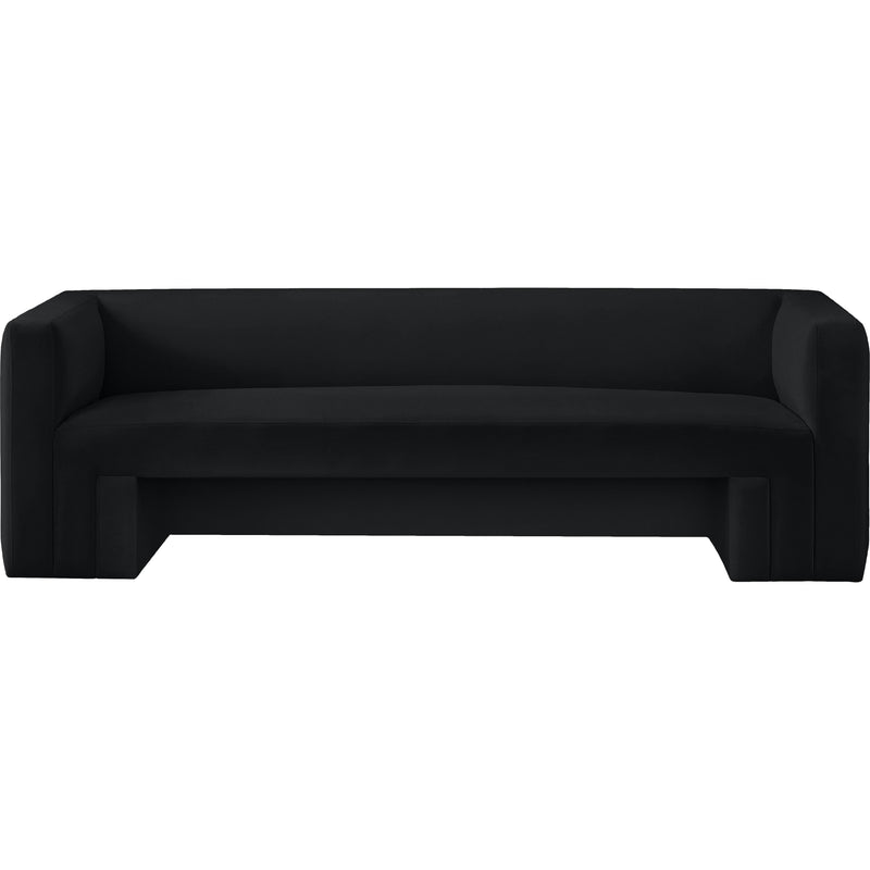 Meridian Henson Black Velvet Sofa IMAGE 5