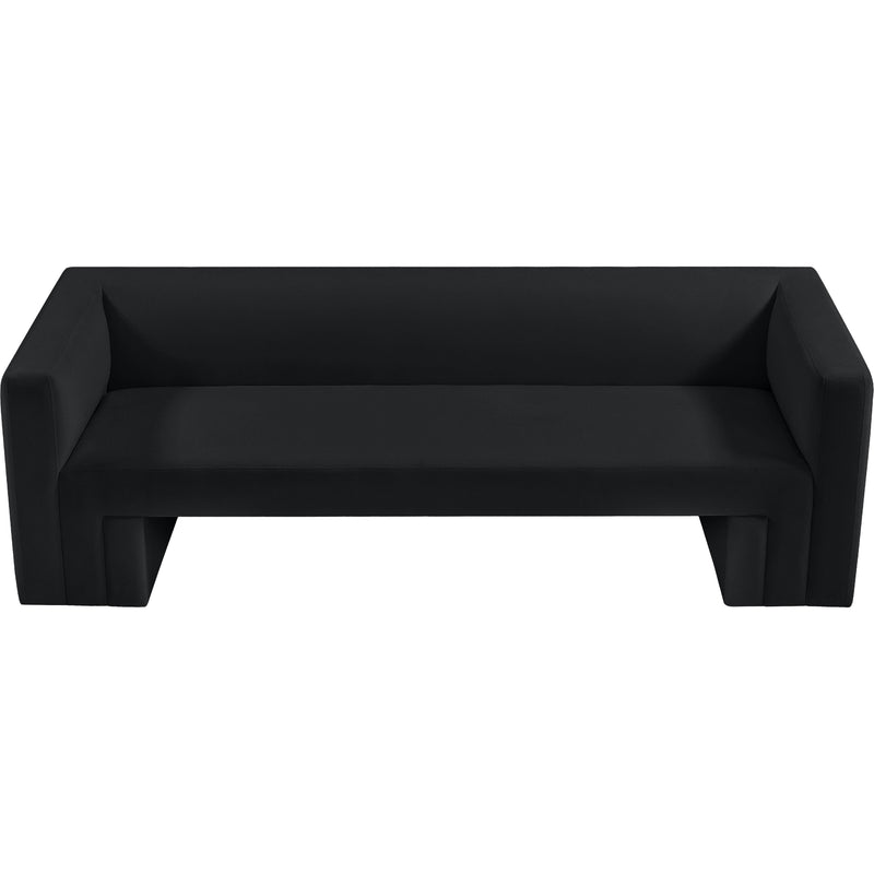 Meridian Henson Black Velvet Sofa IMAGE 6