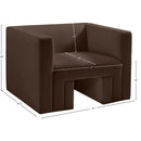 Meridian Henson Brown Velvet Chair IMAGE 18