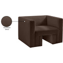 Meridian Henson Brown Velvet Chair IMAGE 19