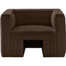 Meridian Henson Brown Velvet Chair IMAGE 5
