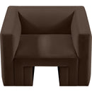 Meridian Henson Brown Velvet Chair IMAGE 6
