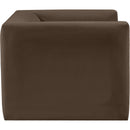 Meridian Henson Brown Velvet Chair IMAGE 7