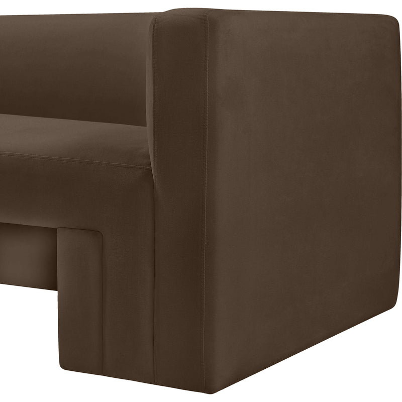 Meridian Henson Brown Velvet Chair IMAGE 9