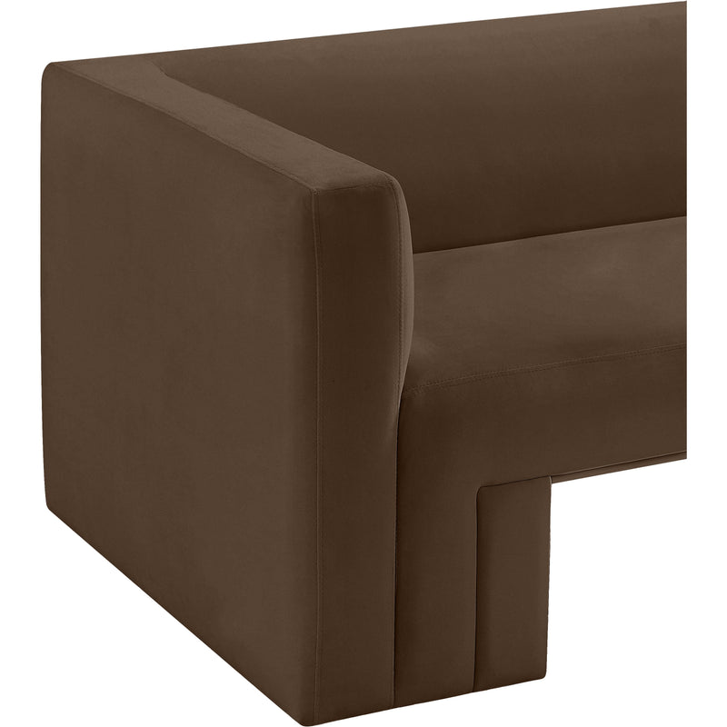 Meridian Henson Brown Velvet Sofa IMAGE 12