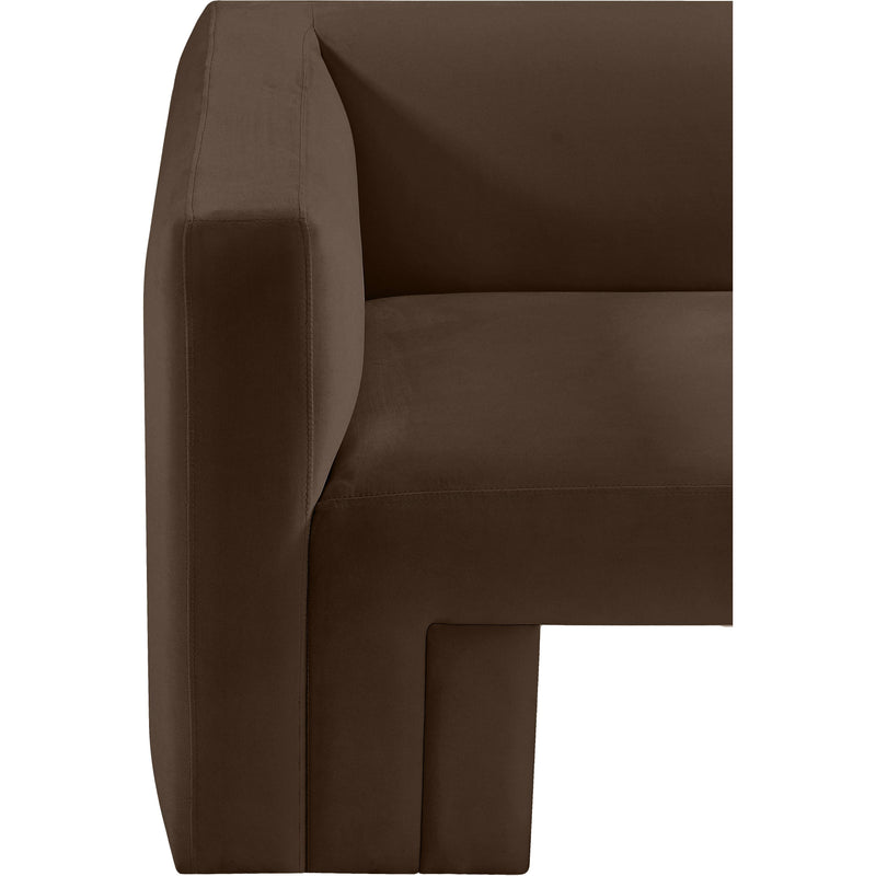 Meridian Henson Brown Velvet Sofa IMAGE 14