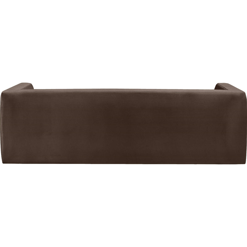 Meridian Henson Brown Velvet Sofa IMAGE 3