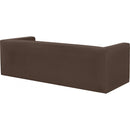 Meridian Henson Brown Velvet Sofa IMAGE 4