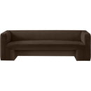 Meridian Henson Brown Velvet Sofa IMAGE 5