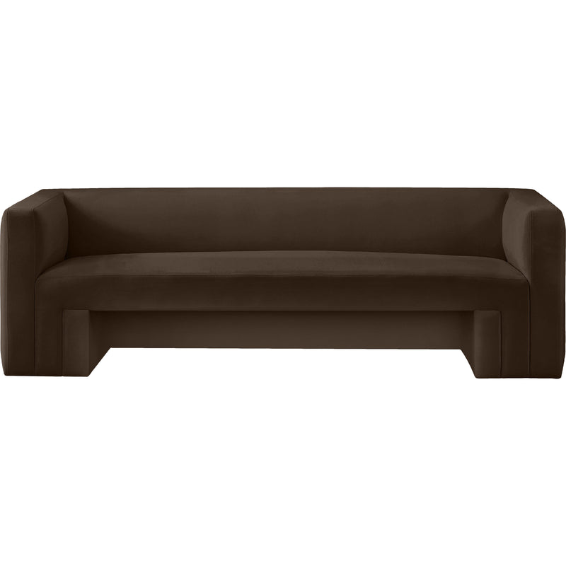 Meridian Henson Brown Velvet Sofa IMAGE 5