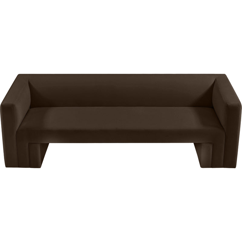 Meridian Henson Brown Velvet Sofa IMAGE 6