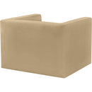 Meridian Henson Camel Velvet Chair IMAGE 4