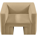 Meridian Henson Camel Velvet Chair IMAGE 6