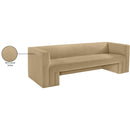 Meridian Henson Camel Velvet Sofa IMAGE 19