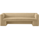 Meridian Henson Camel Velvet Sofa IMAGE 5