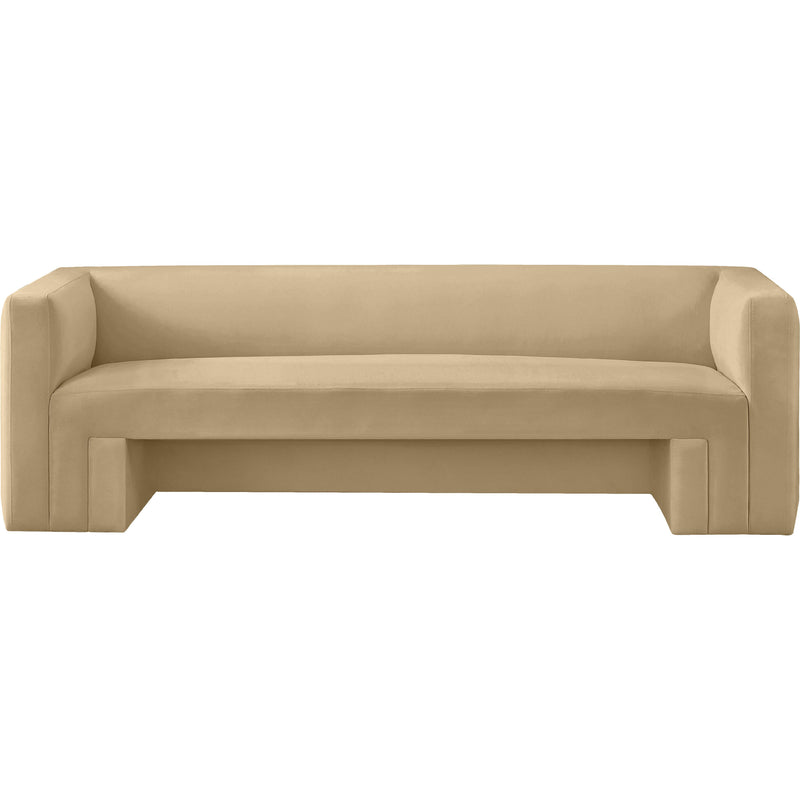 Meridian Henson Camel Velvet Sofa IMAGE 5