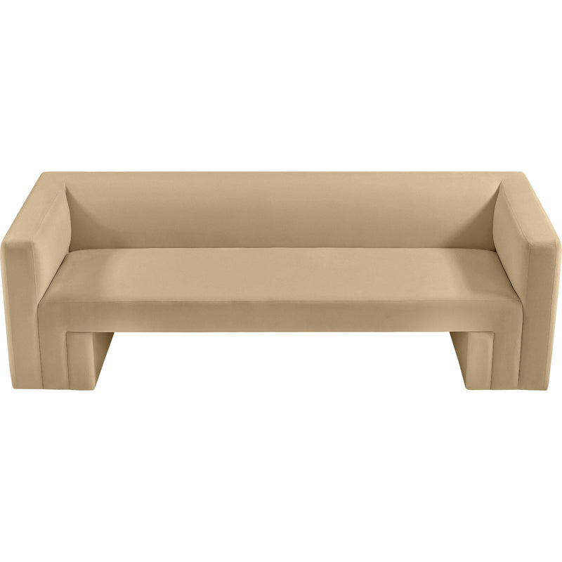 Meridian Henson Camel Velvet Sofa IMAGE 6