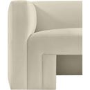 Meridian Henson Cream Velvet Chair IMAGE 11