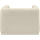 Meridian Henson Cream Velvet Chair IMAGE 3