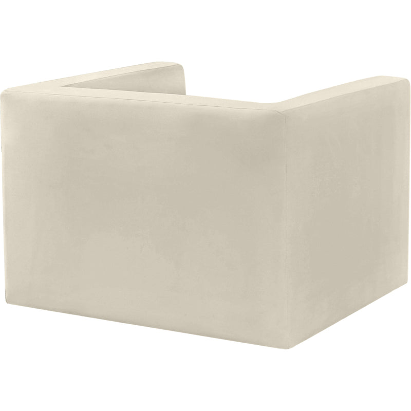 Meridian Henson Cream Velvet Chair IMAGE 4