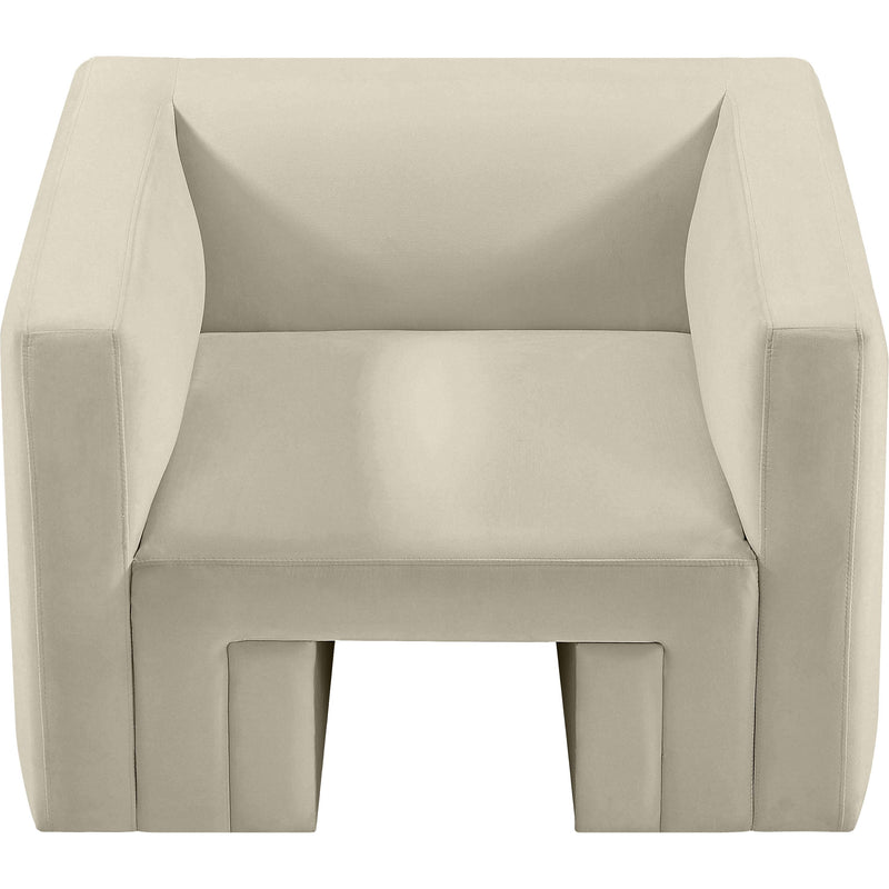Meridian Henson Cream Velvet Chair IMAGE 6