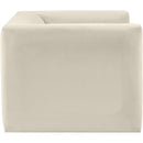 Meridian Henson Cream Velvet Chair IMAGE 7