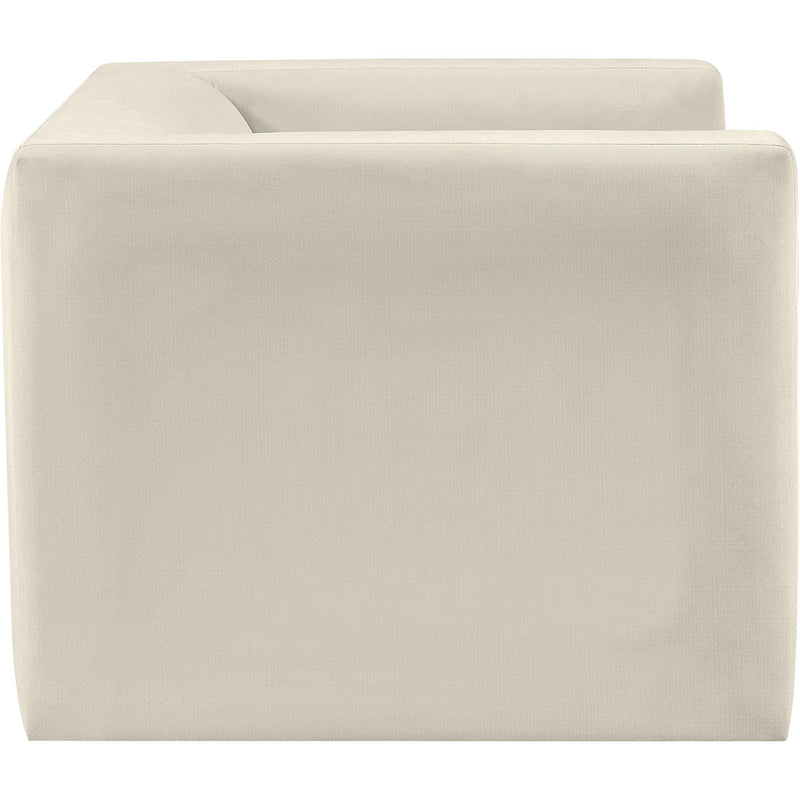 Meridian Henson Cream Velvet Chair IMAGE 7