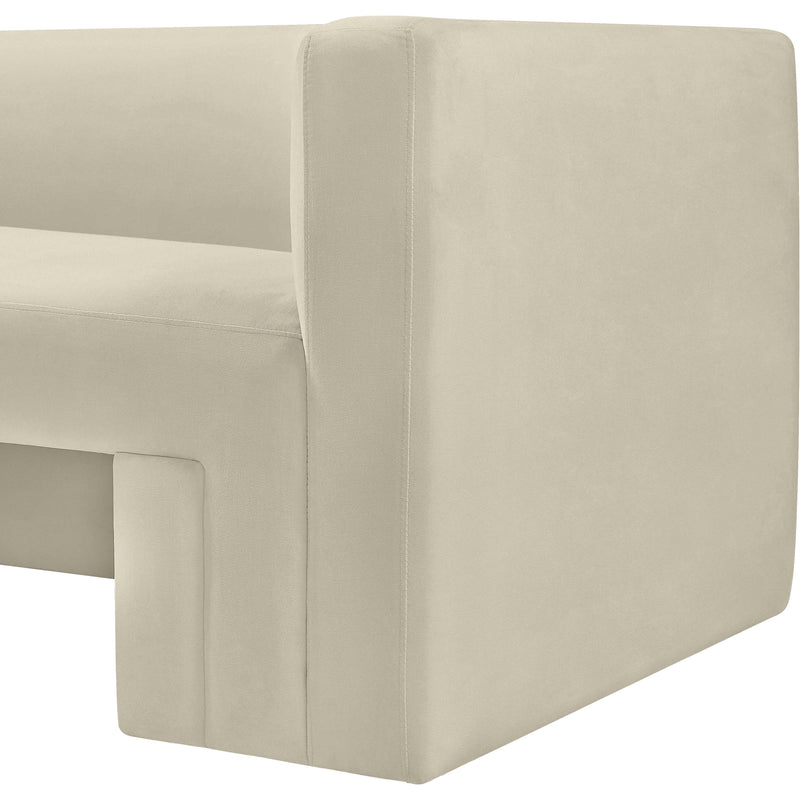 Meridian Henson Cream Velvet Chair IMAGE 9