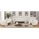 Meridian Henson Cream Velvet Loveseat IMAGE 17