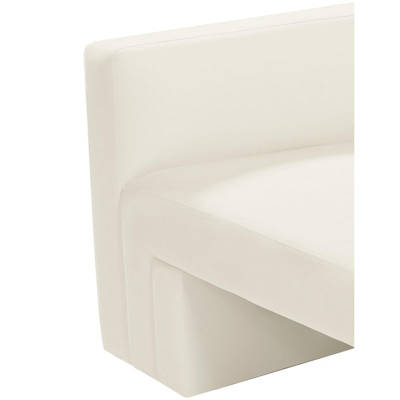 Meridian Henson Cream Velvet Sofa IMAGE 10