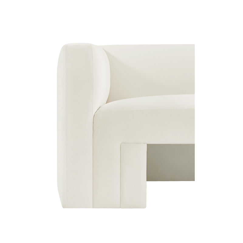 Meridian Henson Cream Velvet Sofa IMAGE 11