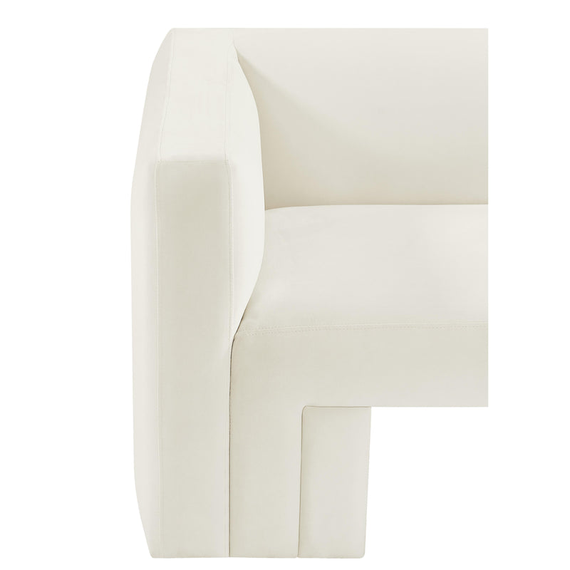 Meridian Henson Cream Velvet Sofa IMAGE 14