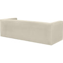 Meridian Henson Cream Velvet Sofa IMAGE 4