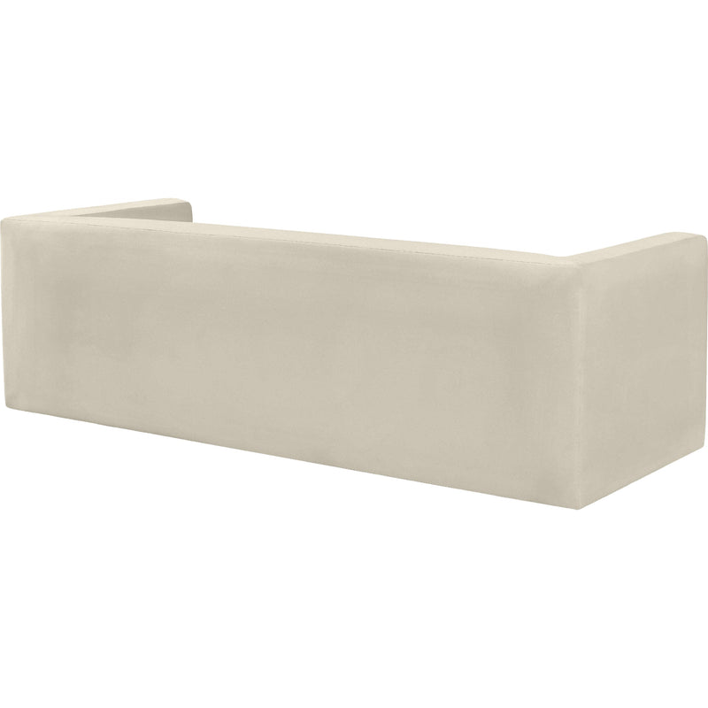 Meridian Henson Cream Velvet Sofa IMAGE 4