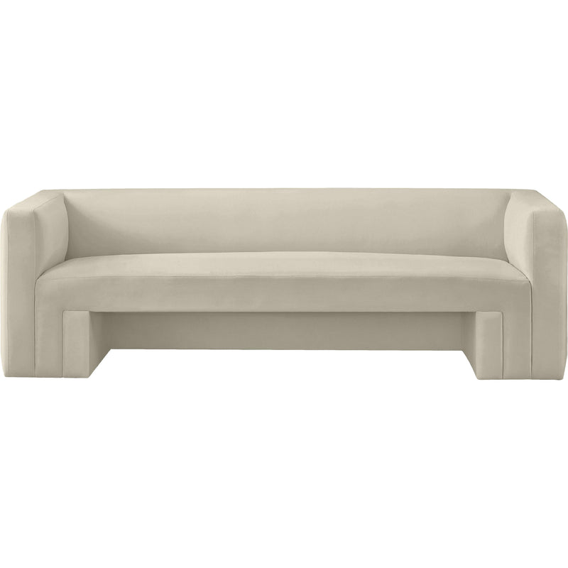 Meridian Henson Cream Velvet Sofa IMAGE 5