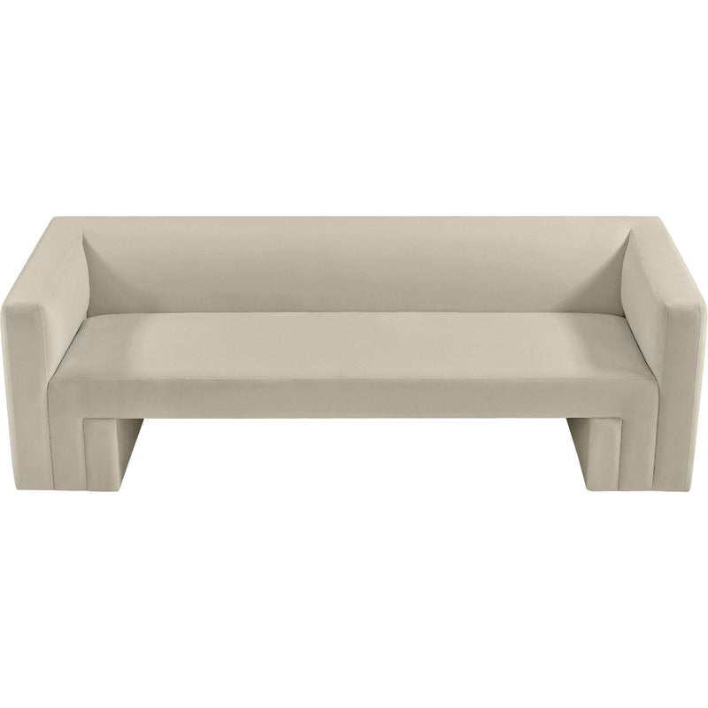 Meridian Henson Cream Velvet Sofa IMAGE 6