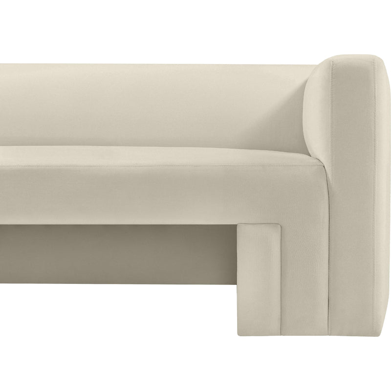 Meridian Henson Cream Velvet Sofa IMAGE 8