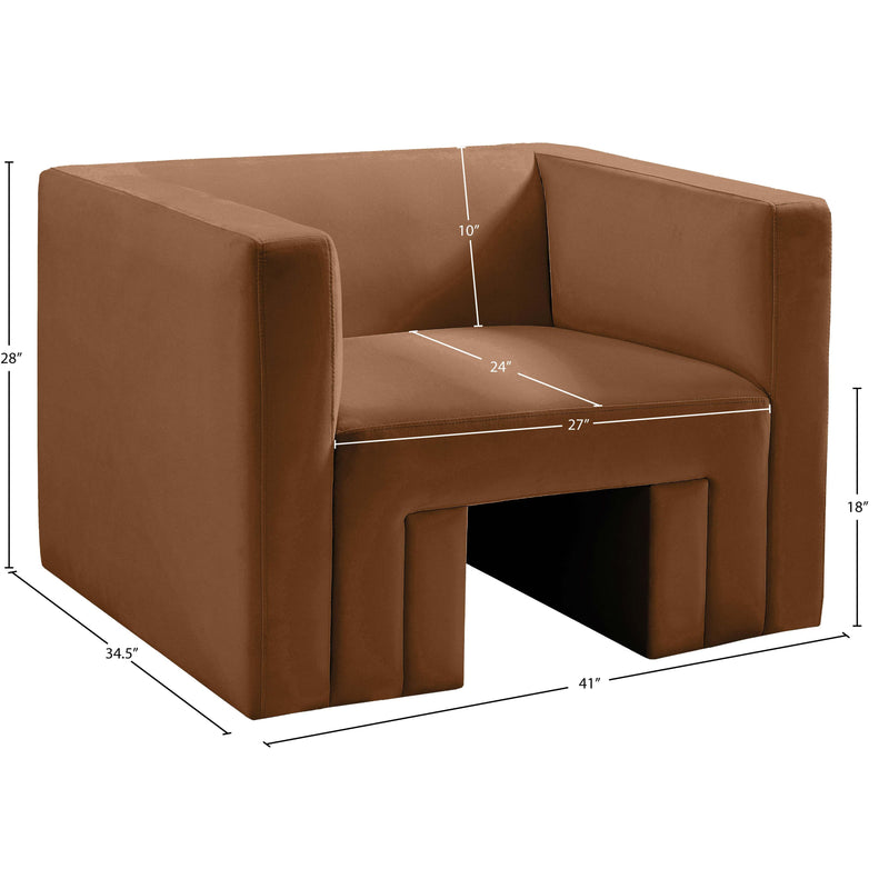 Meridian Henson Saddle Velvet Chair IMAGE 18