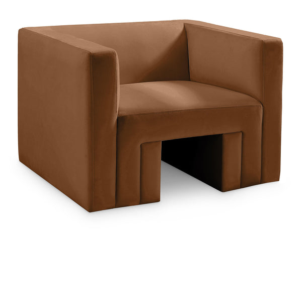 Meridian Henson Saddle Velvet Chair IMAGE 1
