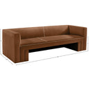 Meridian Henson Saddle Velvet Sofa IMAGE 18