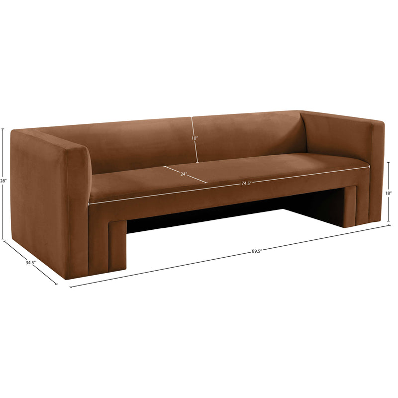 Meridian Henson Saddle Velvet Sofa IMAGE 18