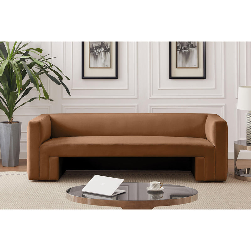 Meridian Henson Saddle Velvet Sofa IMAGE 2