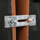 Meridian Cube Cognac Vegan Leather Ottoman IMAGE 4