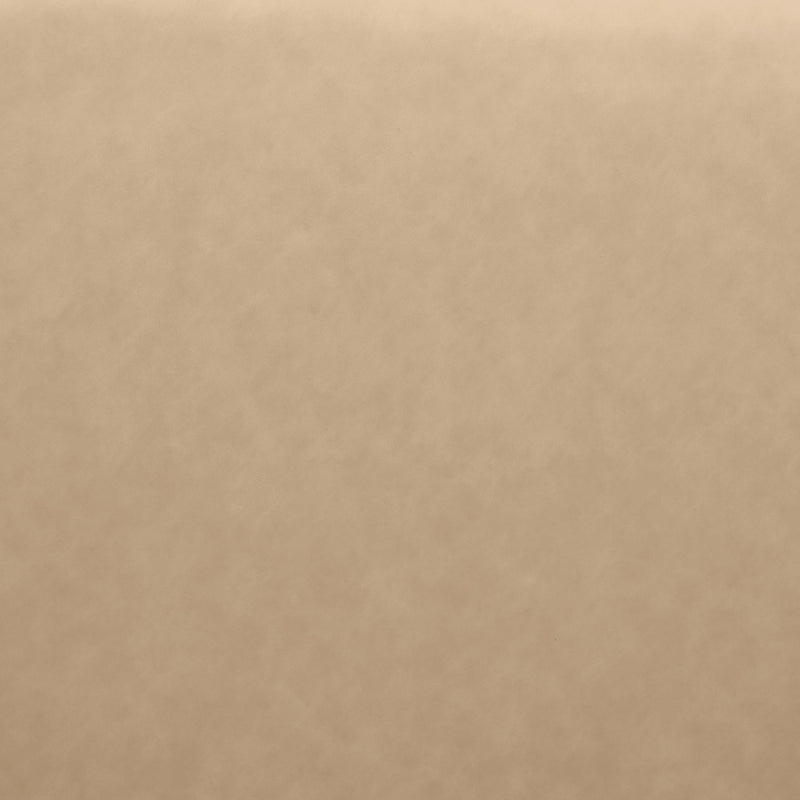 Meridian Cube Tan Vegan Leather Ottoman IMAGE 4
