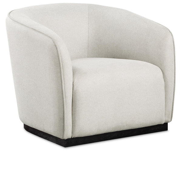 Meridian Mylah Beige Polyester Fabric Chair IMAGE 1