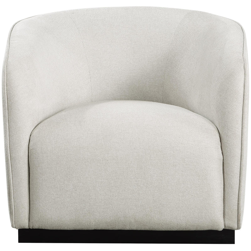 Meridian Mylah Beige Polyester Fabric Chair IMAGE 4