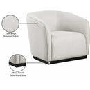 Meridian Mylah Beige Polyester Fabric Chair IMAGE 8