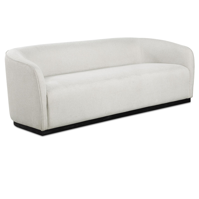 Meridian Mylah Beige Polyester Fabric Sofa IMAGE 1
